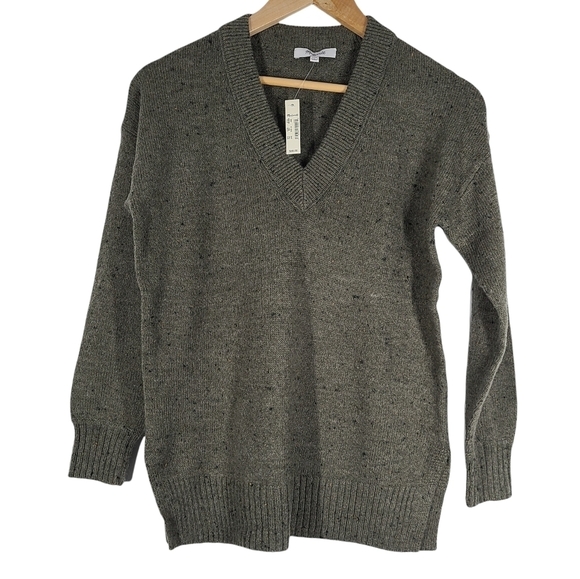NWT‎ Madewell Donegal Bartlett V-Neck Pullover Sweater Forest Green XXS - Picture 5 of 8